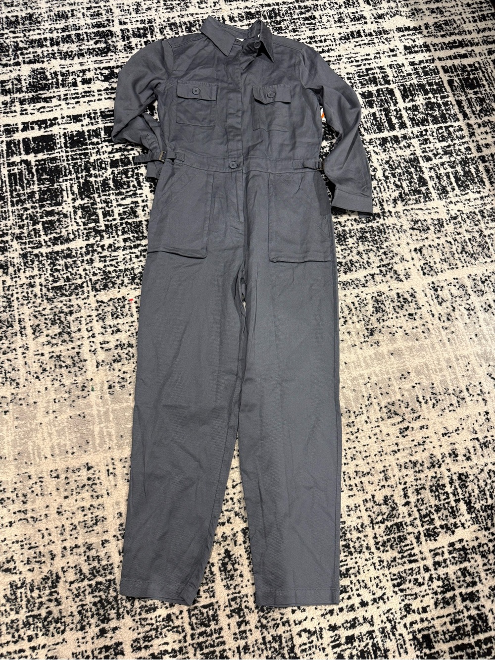 Max Studio Slate Gray Utility Jumpsuit